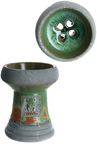 シーシャボウル Kaya Stone bowl glazed Green